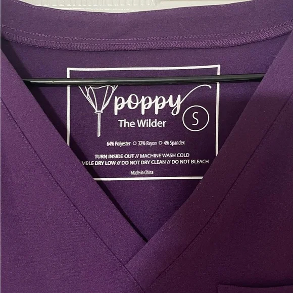Poppy Scrubs women’s top, S - Picture 2 of 3